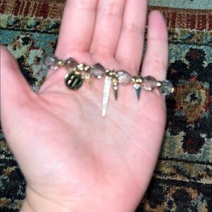 Elegant Gold and Silver Spike Bracelet